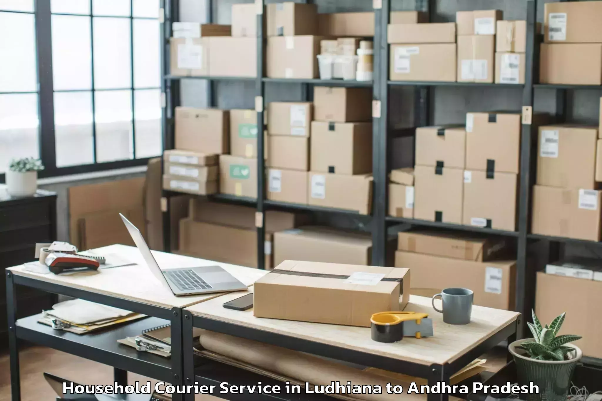 Book Your Ludhiana to Lingapalem Household Courier Today